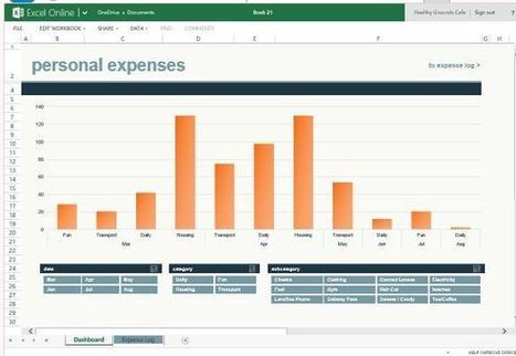 Monthly Expense Chart Template For Excel Online | PowerPoint Presentation | Business and Productivity Tools | Scoop.it