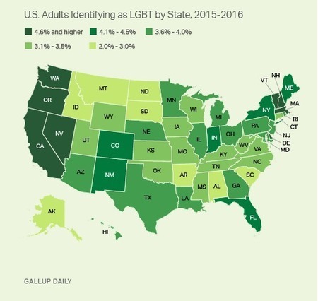 Vermont Leads States in LGBT Identification | PinkieB.com | LGBTQ+ Life | Scoop.it