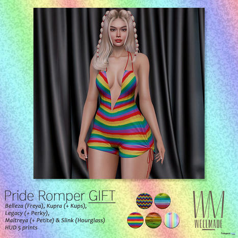 Pride Rompers June 2022 Group Gift by [WellMade] | Teleport Hub - Second Life Freebies | Second Life Freebies | Scoop.it