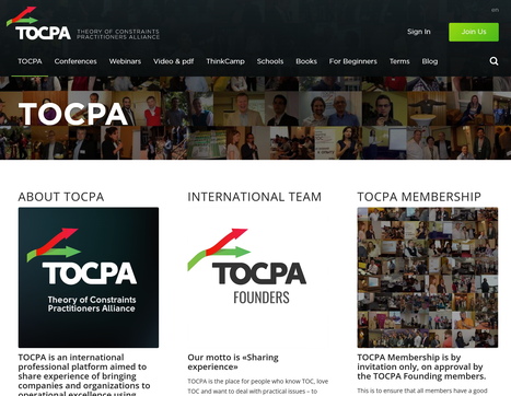 TOCPA - Theory Of Constraints Practitioners Alliance | Oded Cohen & Jelena Fedurko | Theory Of Constraints | Scoop.it