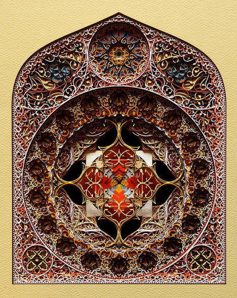 Complex architectural laser cut paper art by Eric Standley | Paper is beautiful | Scoop.it