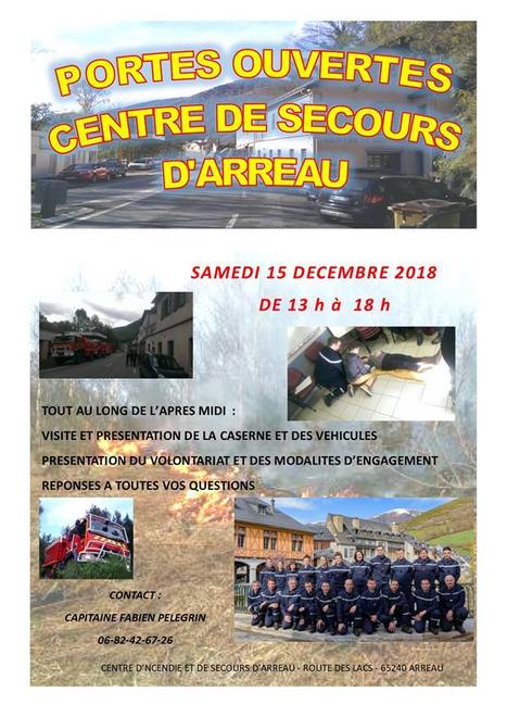 Portes ouvertes à la caserne de pompiers d'Arreau le 15 décembre | Vallées d'Aure & Louron - Pyrénées | Scoop.it