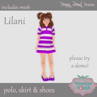 * Vicarious Youth *: Polo Shirts & Skirts For Kids! | 亗 Second Life Kingdom of Kids 亗 | Scoop.it