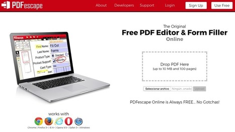 PDFescape - Edita y rellena un PDF desde el navegador | TECNOLOGÍA_aal66 | Scoop.it