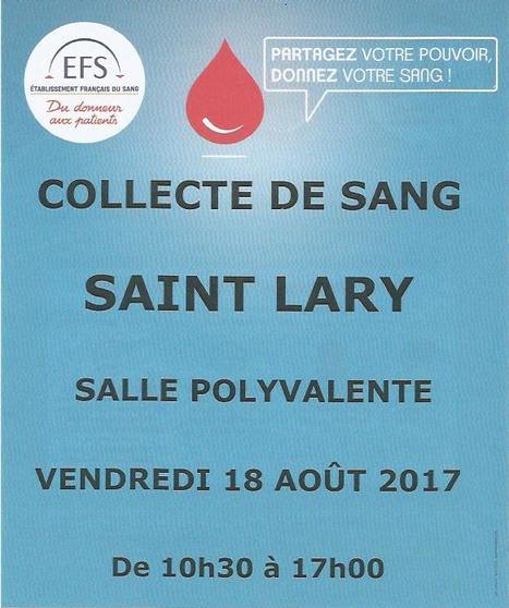 Don du sang à Saint-Lary Soulan le 18 août | Vallées d'Aure & Louron - Pyrénées | Scoop.it