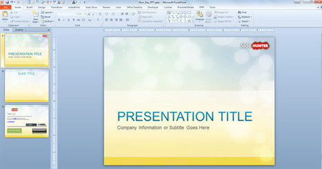 Free Glow PowerPoint Templates | Free Business PowerPoint Templates | Scoop.it