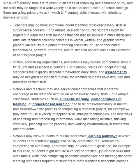 21st Century Skills Definition | 21st Century Learning and Teaching | Scoop.it