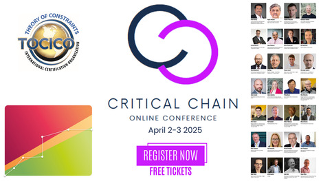 Highly recommended: Critical Chain Annual conference - 2nd and 3rd of April 2025 | TLS - TOC, Lean & Six Sigma | Scoop.it