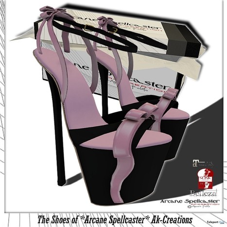 Shoes Pink Bow Group Gift by *Arcane Spellcaster* Ak-Creations | Teleport Hub - Second Life Freebies | Teleport Hub | Scoop.it