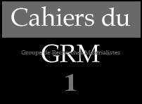 Cahiers du GRM 1 | Penser (dans) la conjoncture - Volume complet en ligne | Philosophie en France | Scoop.it