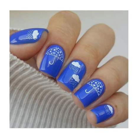 Monsoon Themed Nails At The White Door Bandra