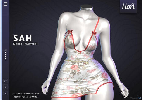 Sah Dress Flower June 2026 Group Gift by HORL | Teleport Hub - Second Life Freebies | Second Life Freebies | Scoop.it