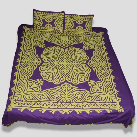 Sindhi Aplic Work Bed Sheets Online Shopping