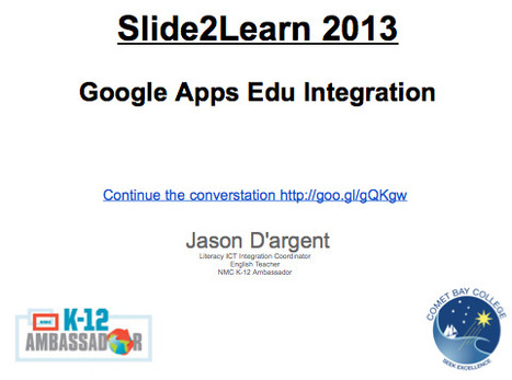 Slide2Learn 2013 Google Apps EDU Connecting Learners - Google Drive | Higher Education Teaching and Learning | Scoop.it
