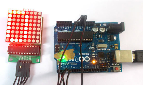 Arduino 8x8 LED Matrix Tutorial with Circuit Di...