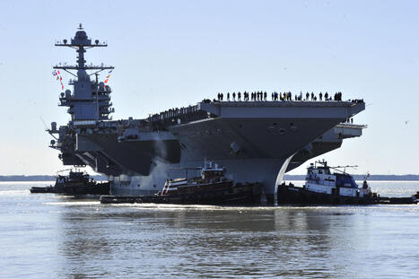 Les r&eacute;acteurs nucl&eacute;aires du porte-avions USS Gerald R. Ford devraient alimenter en &eacute;lectricit&eacute; la base de Norfolk | DEFENSE NEWS | Scoop.it