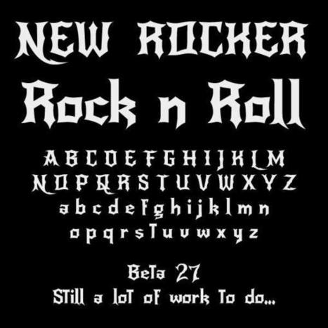 FREEWARE - NewRocker font by Pablo Impallari - FontSpace | G-Tips: Design Ressources | Scoop.it