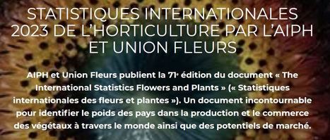 Statistiques internationales 2023 de l’horticulture par l’AIPH et Union Fleurs | HORTICULTURE | Scoop.it