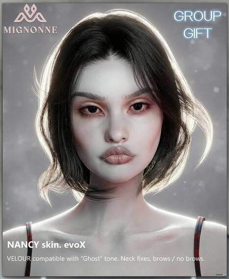 Nancy Skin March 2026 Group Gift by Mignonne | Teleport Hub - Second Life Freebies | Second Life Freebies | Scoop.it