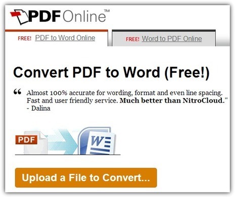 13 Free Online Services and Software for Converting PDF to Word Compatible Format | Time to Learn | Scoop.it