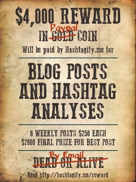 Write About Hashtags And Win – $4,000 Reward | Hashtagified! | Blogging Contests | Scoop.it