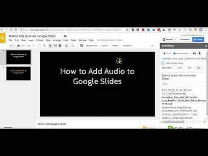 How to Add Audio to Google Slides | Professional Learning Design | Scoop.it