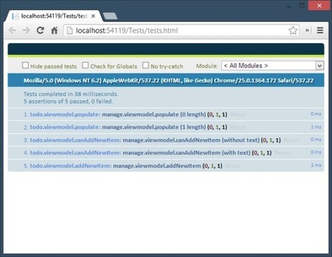 Unit Testing KnockoutJS and Web API | JavaScript for Line of Business Applications | Scoop.it