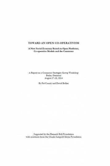 Toward an Open Co-Operativism | Peer2Politics | Scoop.it