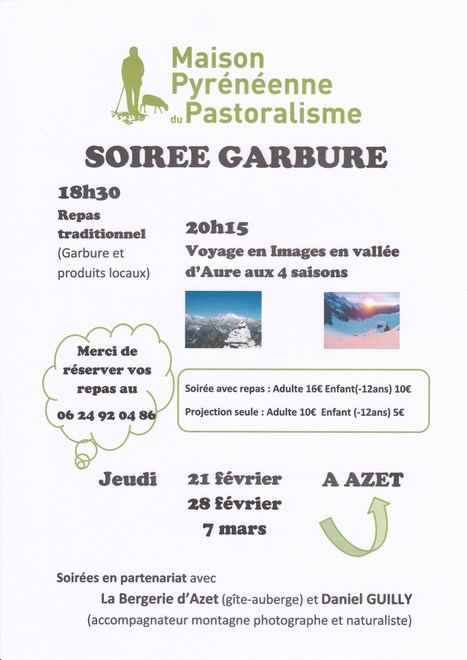 Soirée à la Maison du Pastoralisme à Azet le 7 mars | Vallées d'Aure & Louron - Pyrénées | Scoop.it