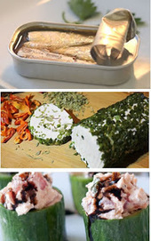 Recette de concombres farcis aux sardines et fromage (apéro, brunch) | Tout pour la maison, cuisine, décoration, bricolage, loisirs | Scoop.it