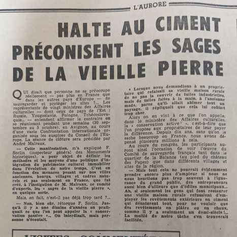 Quand on disait "halte au Ciment" sur le patrimoine bâti en 1968 | Build Green, pour un habitat écologique | Scoop.it