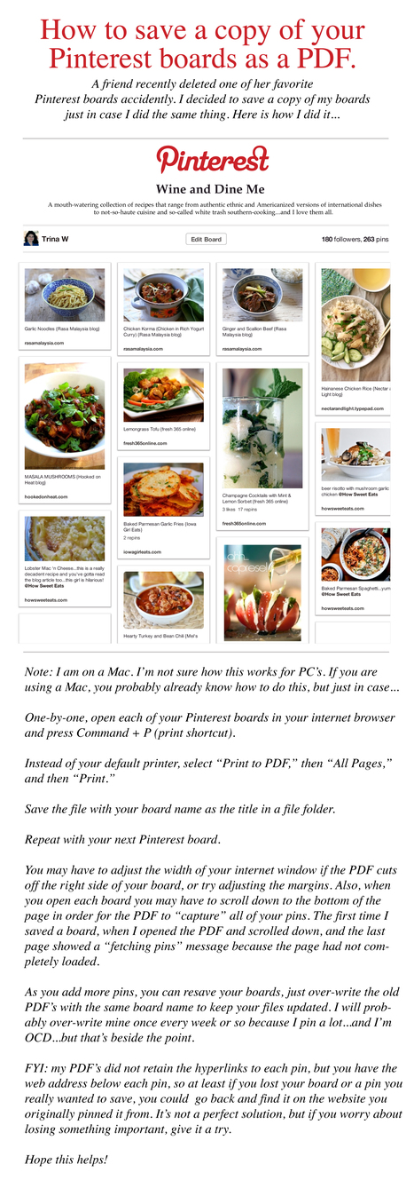How to save a copy of your Pinterest boards as a PDF. | Time to Learn | Scoop.it