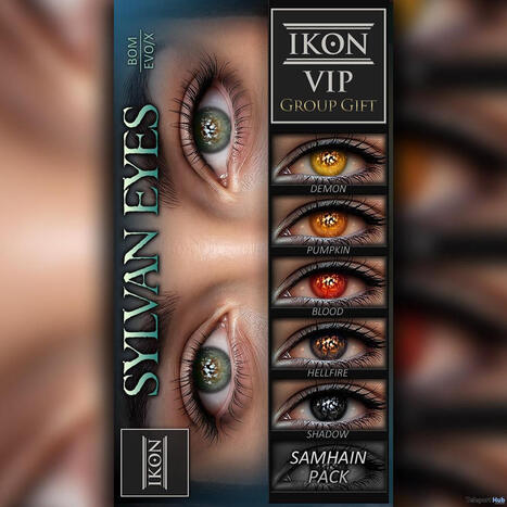 Sylvan Eyes Samhain Pack October 2026 Group Gift by IKON | Teleport Hub - Second Life Freebies | Second Life Freebies | Scoop.it