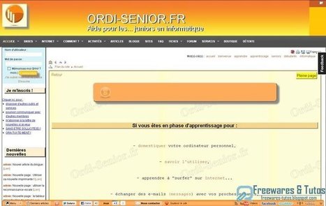 Ordi-Senior, un site pour apprendre l'informatique simplement | Time to Learn | Scoop.it