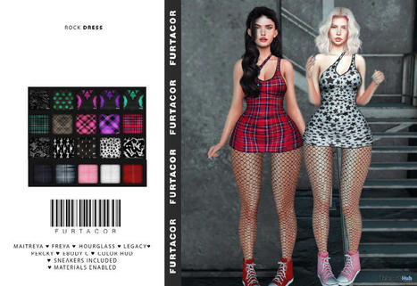 Rock Dress Fatpack Teleport Hub Group Gift by FurtaCor | Teleport Hub - Second Life Freebies | Second Life Freebies | Scoop.it