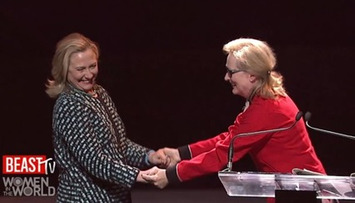 Meryl Streep introduces Hillary Clinton at the... | Dare To Be A Feminist | Scoop.it