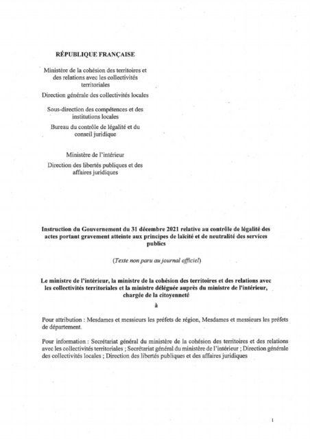 Contrôle de légalité - Une instruction rappelle notamment le cadre législatif et réglementaire dans lequel le préfet peut exercer son contrôle sur des actes susceptibles de porter gravement atteint... | Veille juridique du CDG13 | Scoop.it