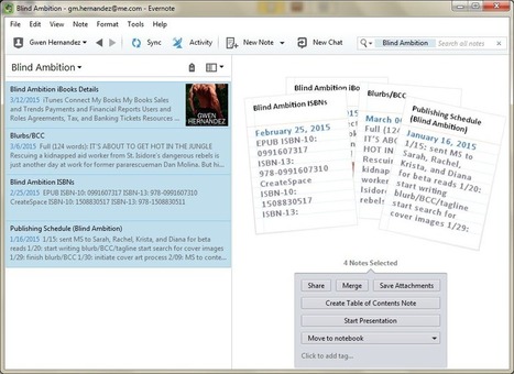 Adding Evernote notes to a Scrivener project | Evernote, gestion de l'information numérique | Scoop.it