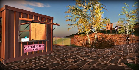 Wanderlust Bench Art Park,   and Wanderlust Cafe - Quentin - Second life | Second Life Destinations | Scoop.it