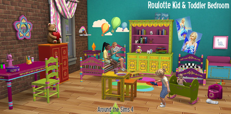 Roulotte kid & toddler bedroom << Around the Sims 4 | Les Sims | Scoop.it