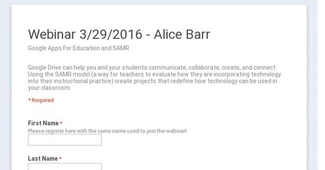GAFE and SAMR Webinar March 29 5:30pm EST - Alice Barr | iGeneration - 21st Century Education (Pedagogy & Digital Innovation) | Scoop.it