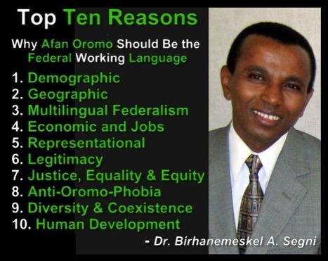 Birhanemeskel Abebe Segni:- Top Ten Reasons Why Afan Oromo Should Be the Federal Working Language in Ethiopia | Metaglossia: The Translation World | Scoop.it