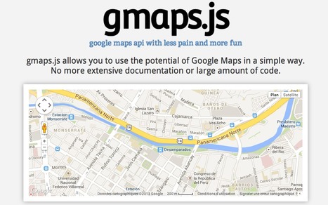 gmaps.js — Google Maps API with less pain and more fun | API's on the web | Scoop.it