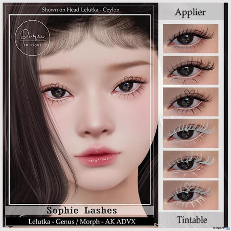 Sophie Lashes Set July 2026 Group Gift by PUREC Boutique | Teleport Hub - Second Life Freebies | Second Life Freebies | Scoop.it