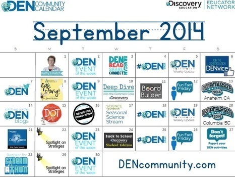 DEN Community Calendar: September 2014 – DEN Blog Network | iGeneration - 21st Century Education (Pedagogy & Digital Innovation) | Scoop.it