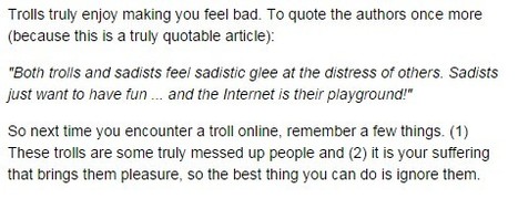 Internet Trolls Are Narcissists, Psychopaths, and Sadists | 21st Century Learning and Teaching | Scoop.it