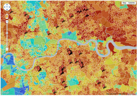 Cartographie des émeutes à Londres, carte interactive de Data visualisation | P O C: Présentation Originale des Connaissances | Scoop.it