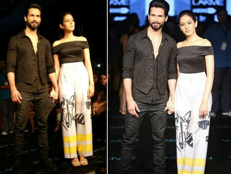 LKW WF 2015: Shahid Kapoor and Mira Rajput Walk For Masaba | Celebrity Fashion Trends | Scoop.it