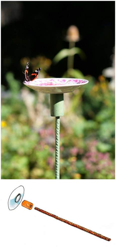 Old Saucer Into Butterfly Feeding Place | 1001 Recycling Ideas ! | Scoop.it