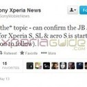 Xperia SL LT26ii and Acro S LT26w Jelly Bean 6.2.B.0.200 firmware Rolling out Today – Sony Xperia News Tweet | Gizmo Bolt - Exposing Technology, Social Media & Web | Scoop.it